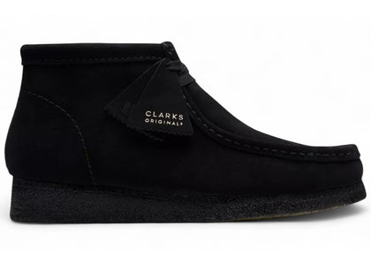 Clarks Originals Wallabee Boot Triple Black Suede - authentic Clarks sneakers