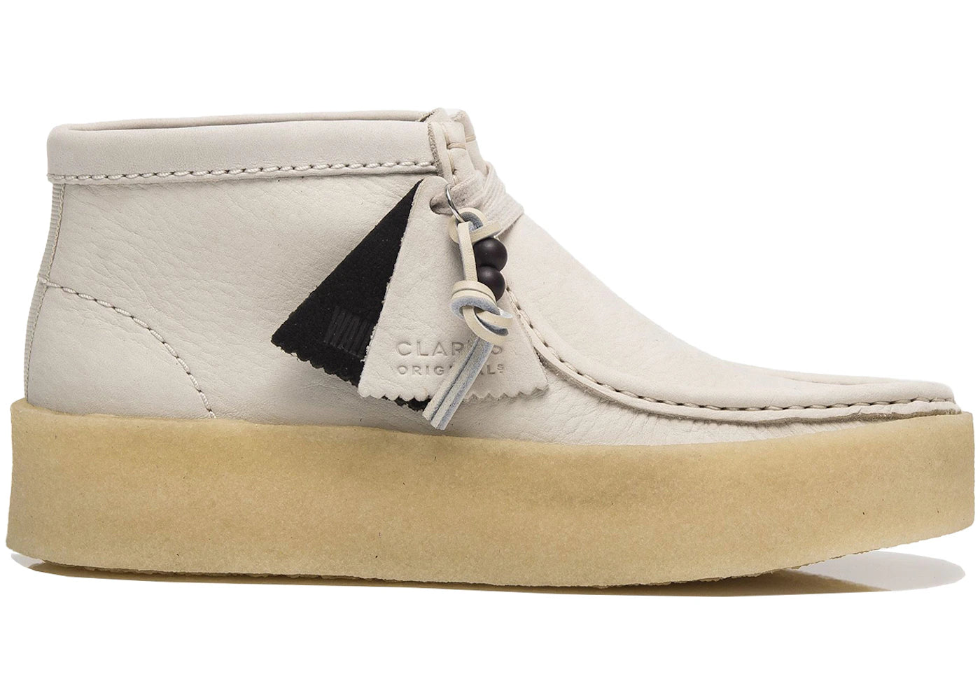 Clarks Originals Wallabee Cup Boot White Nubuck (Women's) - vue secondaire A