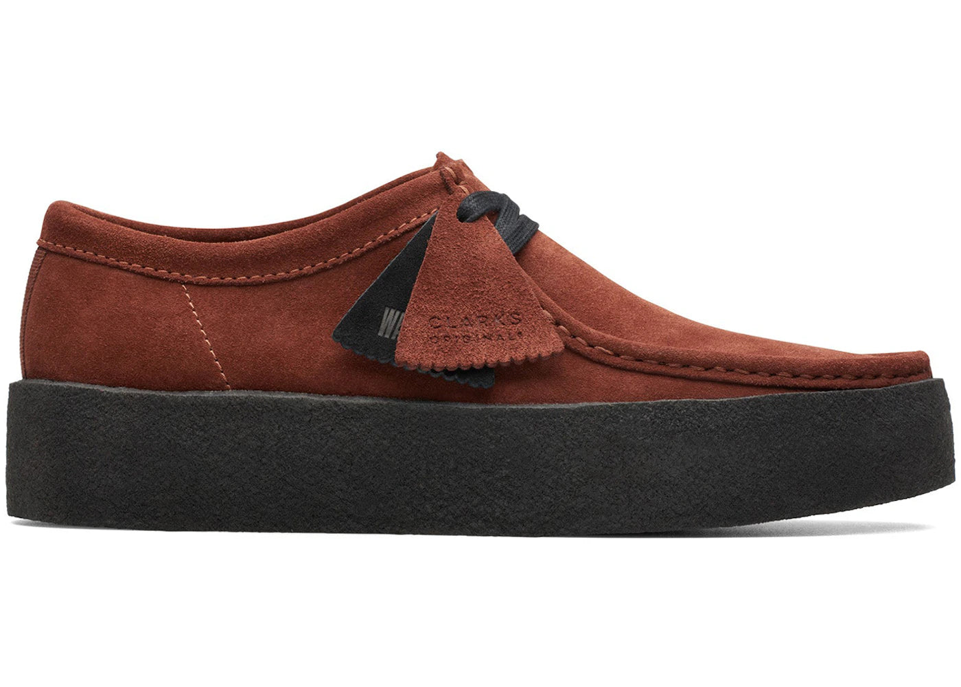 Clarks Originals Wallabee Cup Rust Suede - vue 360