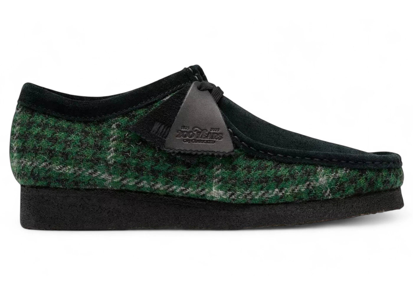 Clarks Originals Wallabee Harris Tweed Pack Green - vue 360