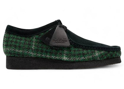 Clarks Originals Wallabee Harris Tweed Pack Green - authentic Clarks sneakers