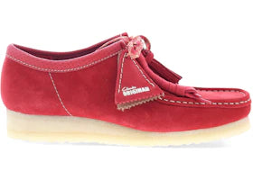 Clarks Originals Wallabee Red Suede - vue 360