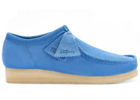Clarks Originals Wallabee Vibrant Blue Suede - vue 360