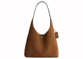 Coach Brooklyn Shoulder Bag 28 Suede/Brass/Cedar - vue 360