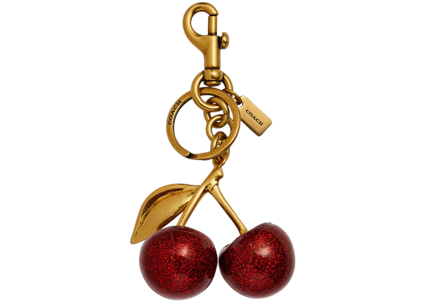 Coach Cherry Bag Charm Resin/Brass/Red Apple - vue 360