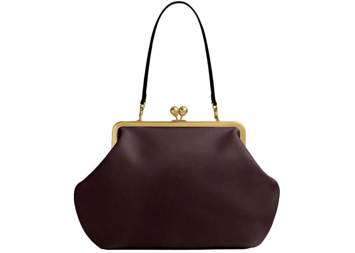 Coach Large Kisslock Frame Bag Brass/Black Currant - vue secondaire A