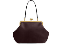 Coach Large Kisslock Frame Bag Brass/Black Currant