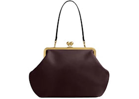 Coach Large Kisslock Frame Bag Brass/Black Currant - vue 360