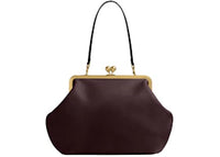 Coach Large Kisslock Frame Bag Brass/Black Currant
