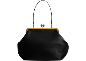 Coach Large Kisslock Frame Bag Brass/Black - vue 360