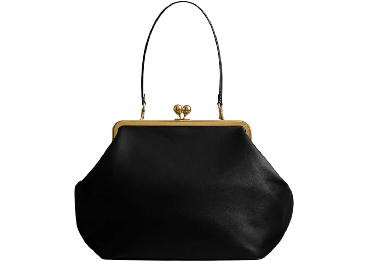 Coach Large Kisslock Frame Bag Brass/Black - vue secondaire A