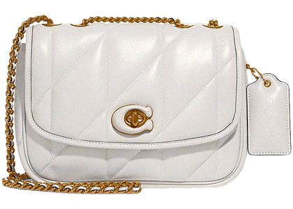Coach Shoulder Bag with Quilting Pillow Madison Chalk - authentic Coach product