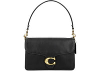 Coach Tabby Chain Leather Shoulder Bag Black
