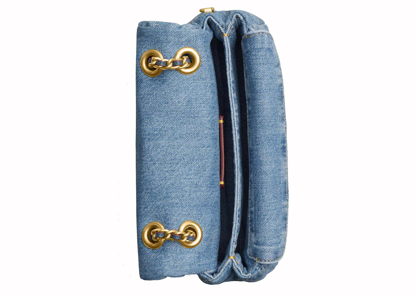 Coach Tabby Shoulder Bag 20 With Quilting Brass/Indigo