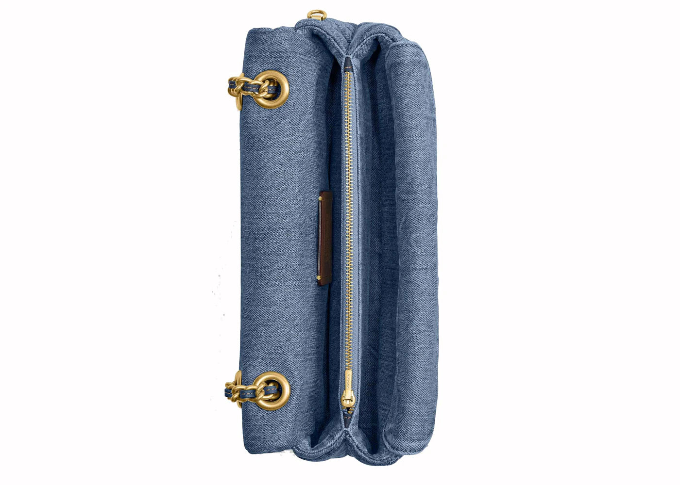 Coach Tabby Shoulder Bag 26 With Quilting Brass/Indigo
