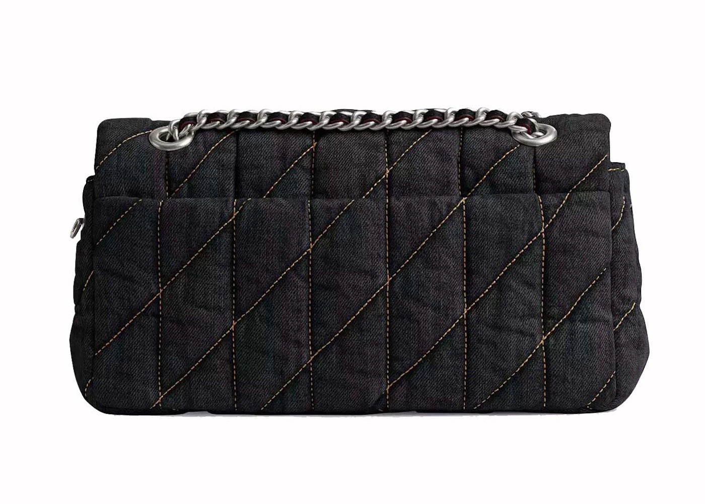 Coach Tabby Schultertasche 26 mit Steppung Silber/Schwarz - vue secondaire A