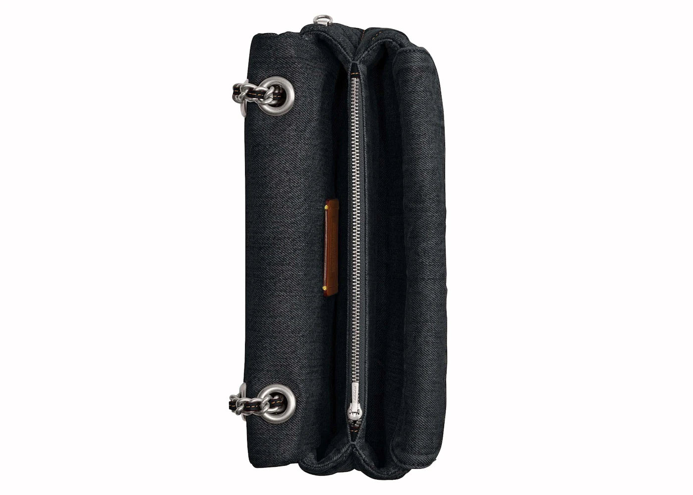 Coach Tabby Schultertasche 26 mit Steppung Silber/Schwarz - vue secondaire B