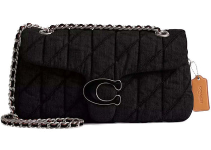 Coach Tabby Shoulder Bag 26 With Quilting Silver/Black - authentic Coach product