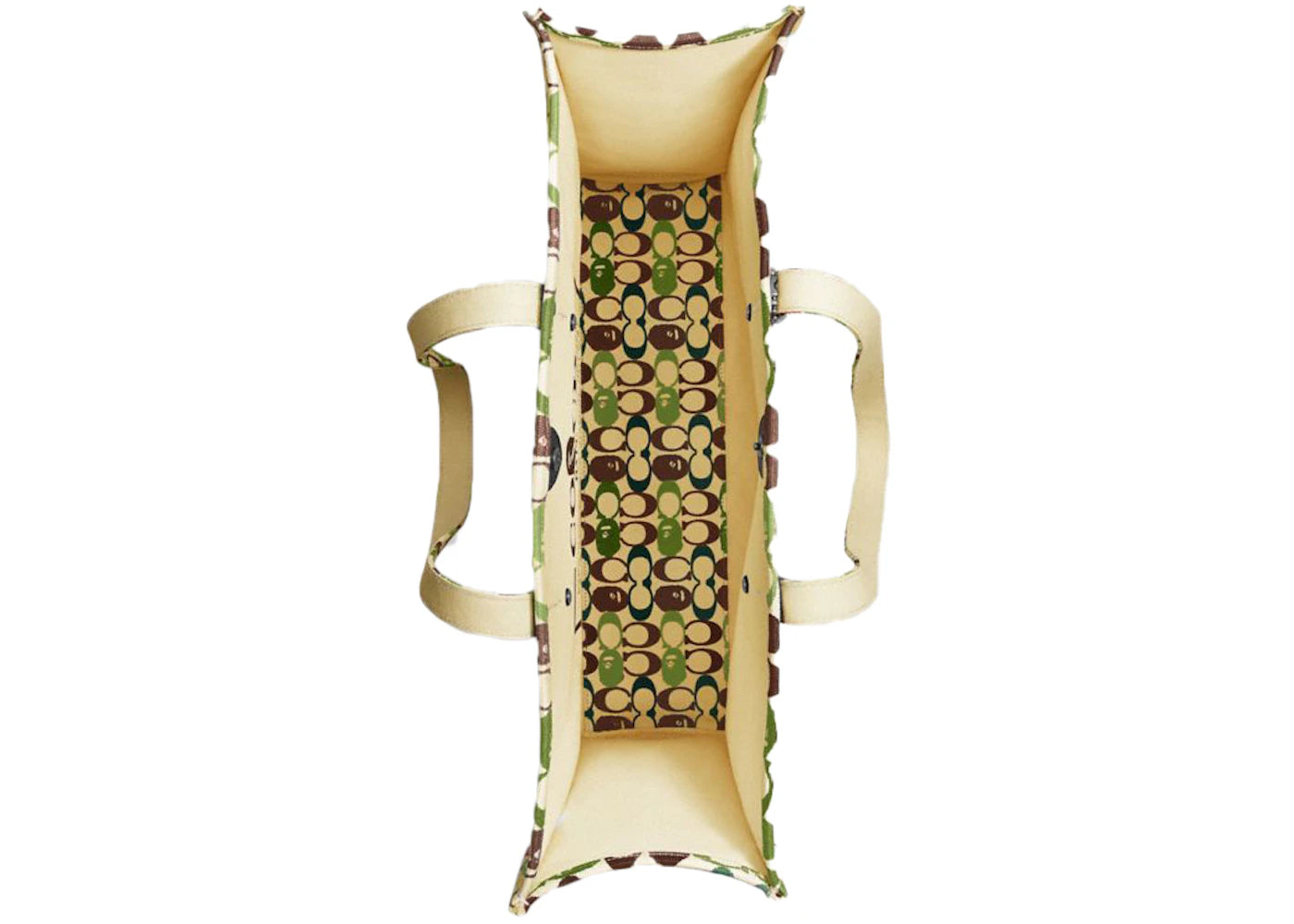 Coach x Bape Tote 47 Signature Canvas mit Ape Head Schwarz Kupfer/Camo Multi - vue secondaire B