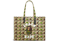 Coach x Bape Tote 47 Signature Canvas mit Ape Head Schwarz Kupfer/Camo Multi