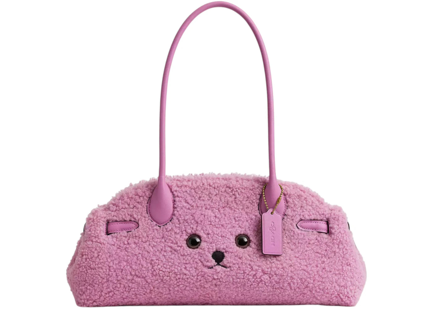 Coach x Brain Dead Empire Carryall Bag 34 In Shearling Shearling/Brass/Fuchsia - vue secondaire A