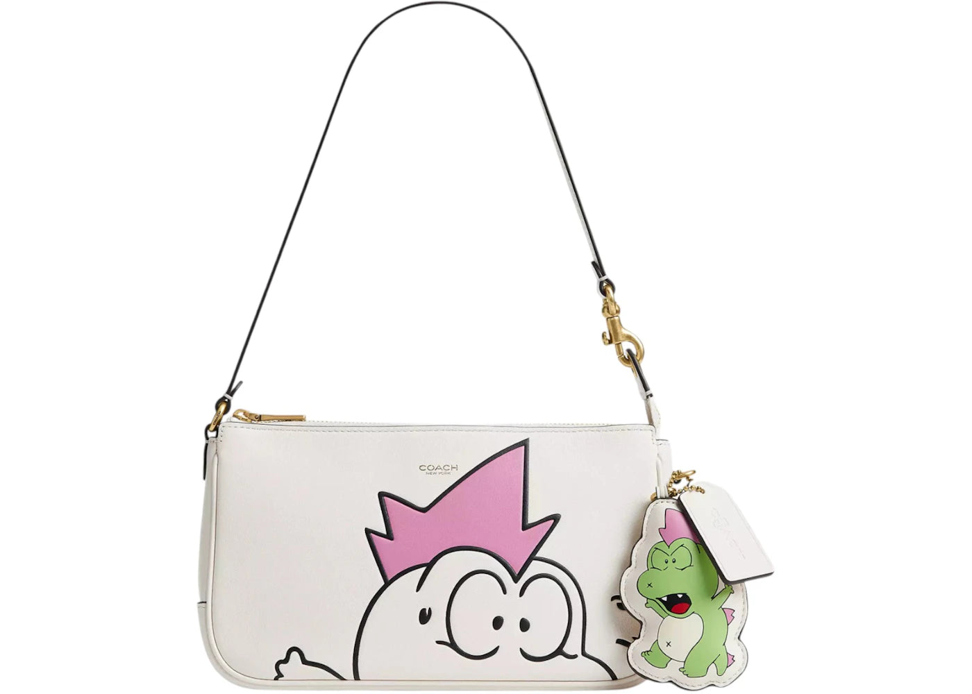 Coach x Brain Dead Plaza Bag With Darby Dino And Charm Chalk - vue secondaire A