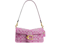 Coach x Brain Dead Soft Tabby Shoulder Bag 26 In Signature Jacquard Brass/Fuchsia