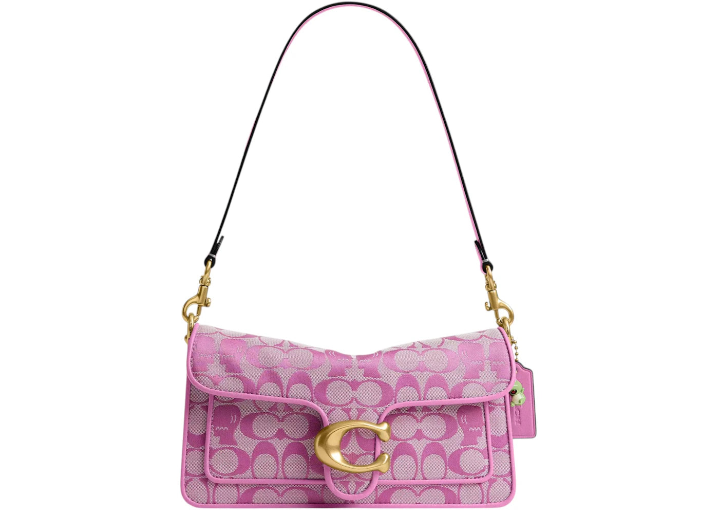 Coach x Brain Dead Soft Tabby Shoulder Bag 26 In Signature Jacquard Brass/Fuchsia - vue secondaire A