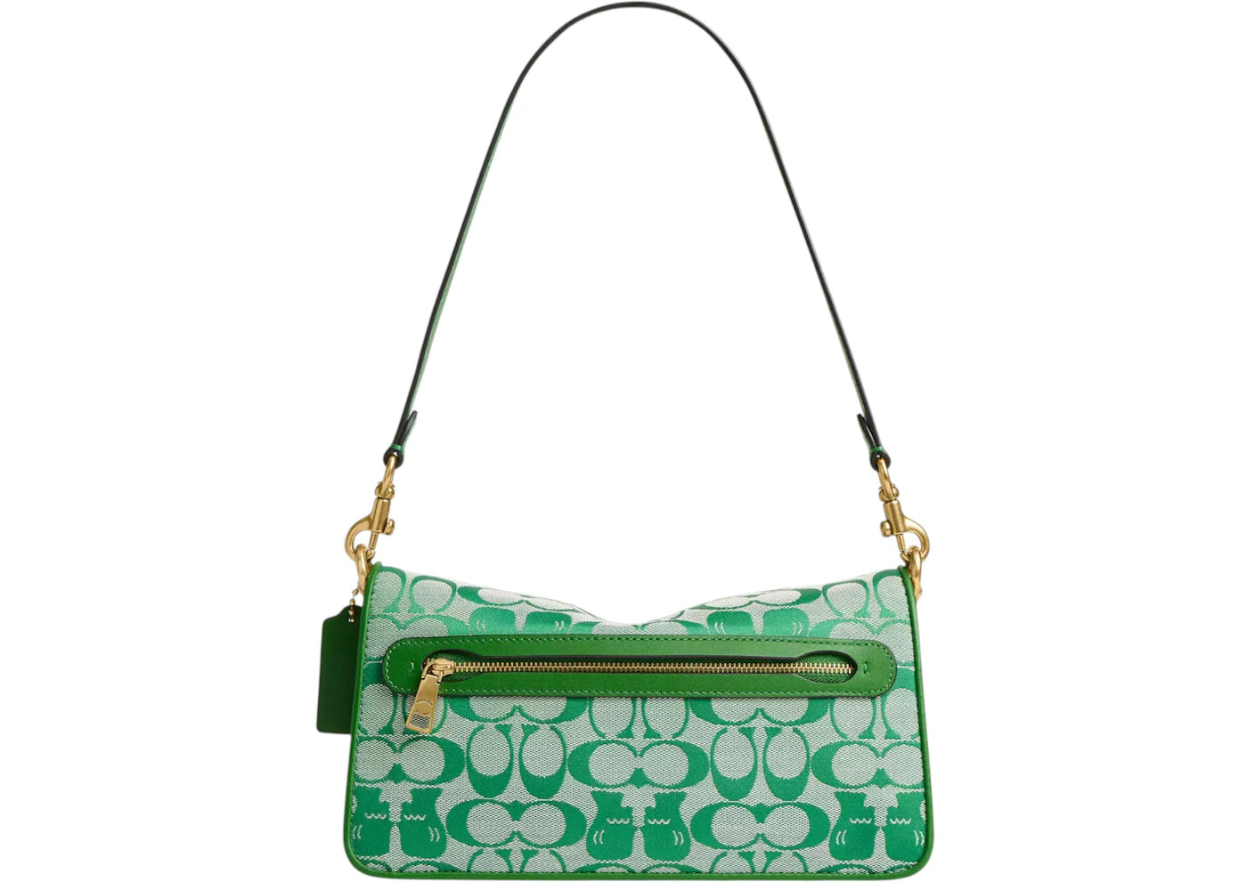 Coach x Brain Dead Soft Tabby Shoulder Bag 26 In Signature Jacquard Green - vue secondaire B