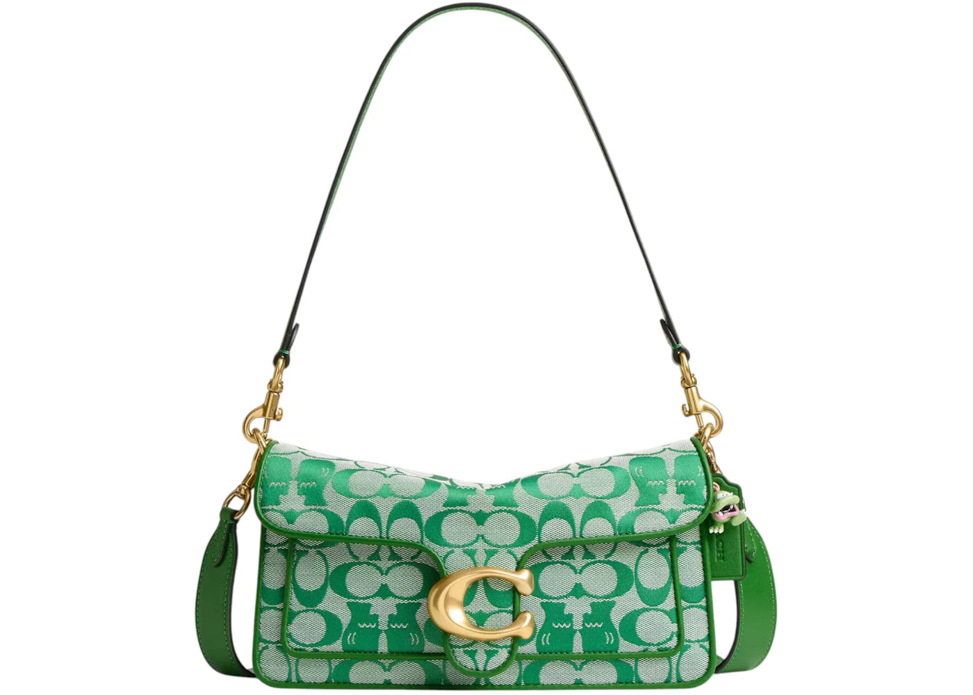 Coach x Brain Dead Soft Tabby Shoulder Bag 26 In Signature Jacquard Green - vue secondaire A