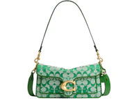 Coach x Brain Dead Soft Tabby Shoulder Bag 26 In Signature Jacquard Green