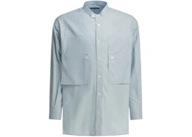 Comme des Garcons Casual Patch Pockets Shirt Light Blue - vue 360