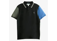 Comme des Garcons Color-Blocked Polo Black