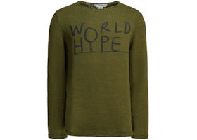 Comme des Garcons Crewneck Logo Sweater Green - vue 360