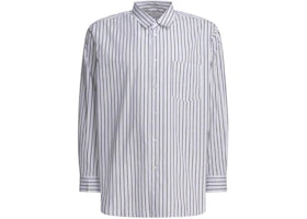 Comme des Garcons Forever Striped Cotton Shirt White