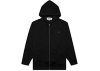 Comme des Garcons Play Big Black Heart Zip Up Hoodie Black