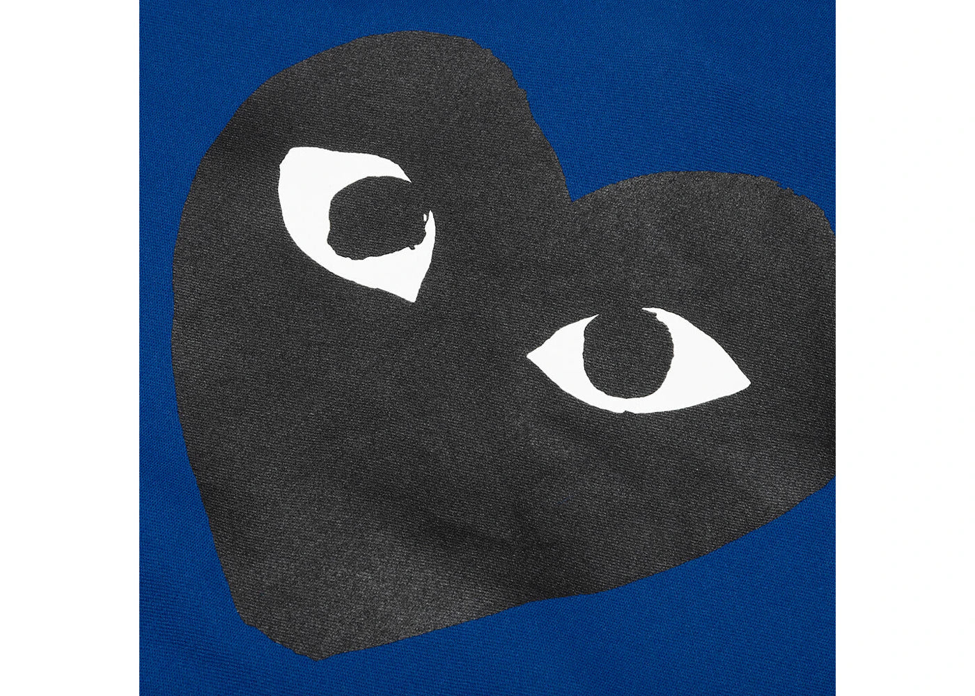 Comme des Garcons Play Big Black Heart Zip Up Hoodie Navy - vue secondaire B