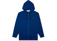 Comme des Garcons Play Big Black Heart Zip Up Hoodie Navy