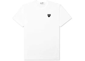 Comme des Garcons Play Black Emblem T-shirt White - vue 360