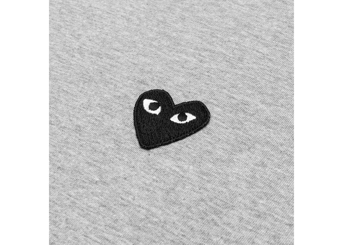 Comme des Garcons Play Black Heart Emblem T-shirt Grey - vue secondaire A