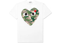 Comme des Garcons Play Camouflage Heart T-shirt White