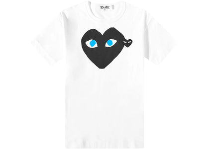 Comme des Garcons PLAY PLAY Double Heart Logo Tee White/Black - product view 2
