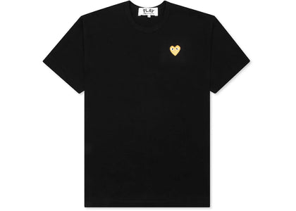 Comme des Garcons Play Gold Heart T-shirt Black - apparel view 2