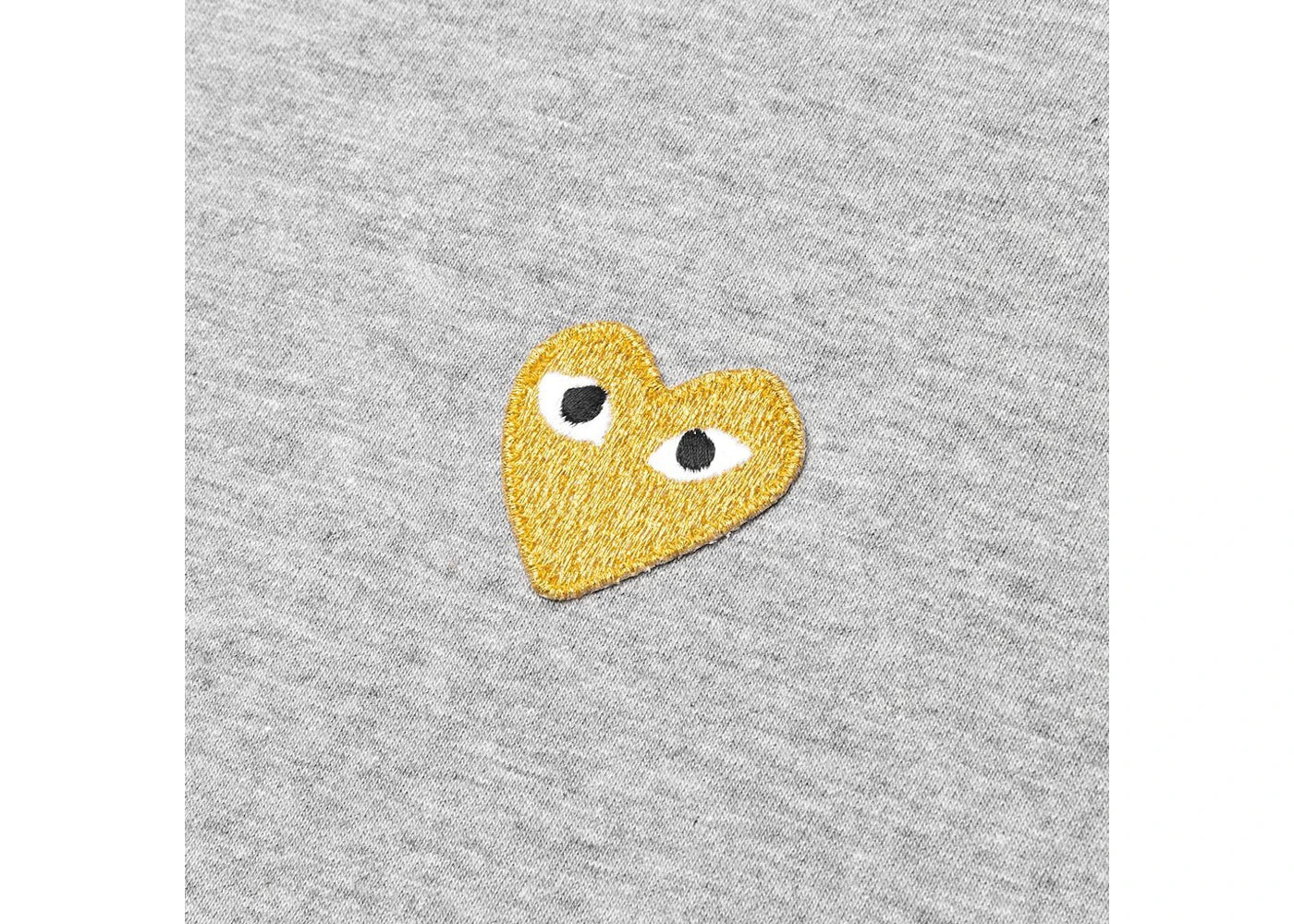 Comme des Garcons Play Gold Heart T-shirt Grey - vue secondaire B