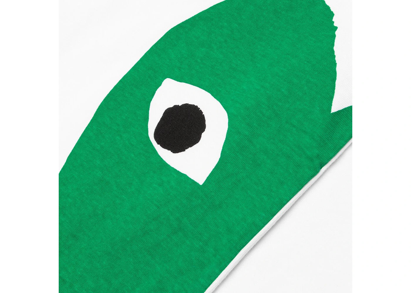 Comme des Garcons Play Green Emblem Heart T-shirt White - vue secondaire B