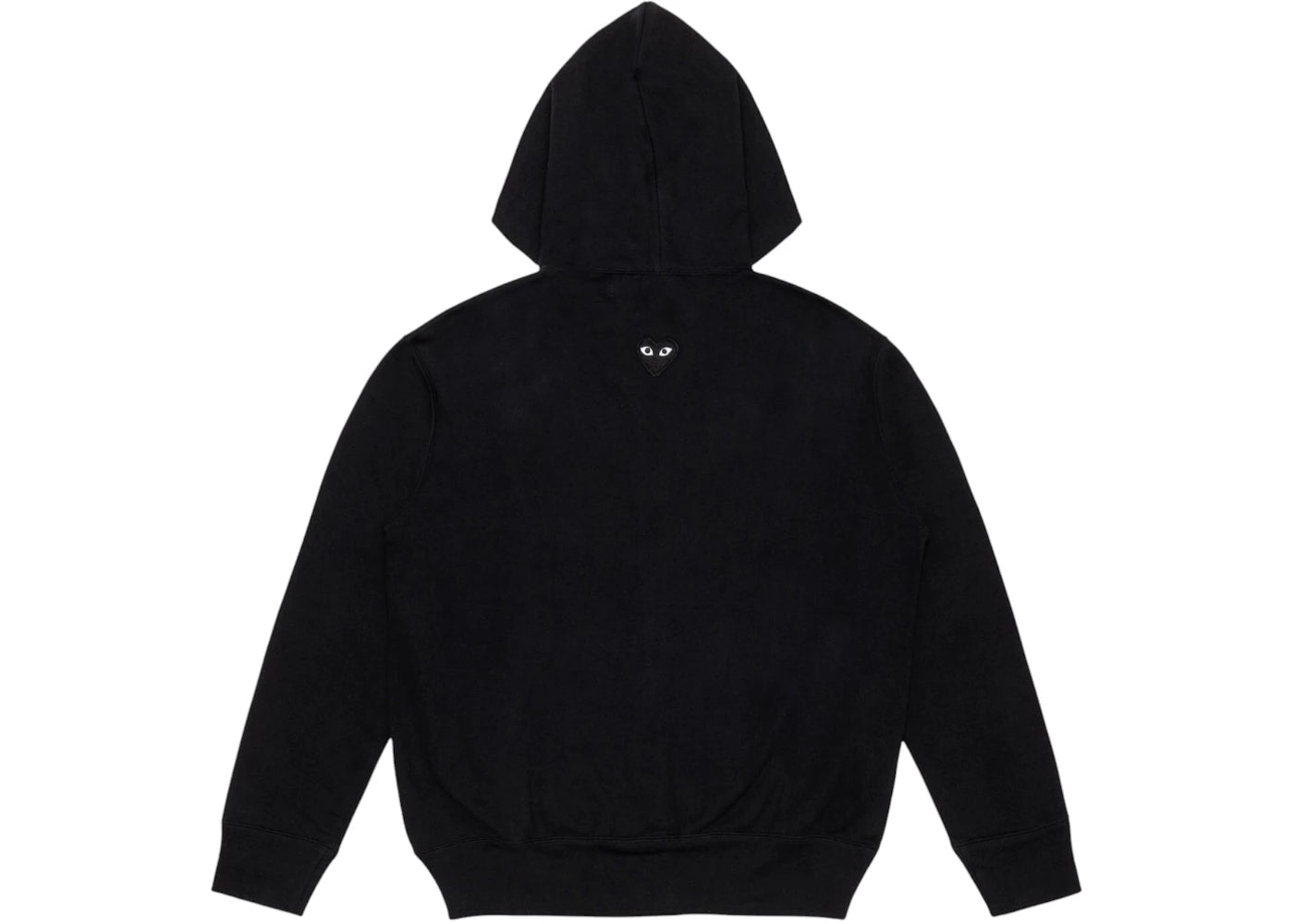 Comme des Garcons PLAY Heart Emblem Zip-Up Hoodie Black - vue secondaire B