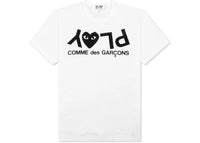 Comme des Garcons Play Inverted Text T-shirt White