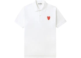 Comme des Garcons PLAY Logo Polo Shirt Shirt White
