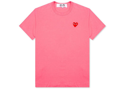 Comme des Garcons Play Pastelle Red Emblem T-shirt Pink - apparel view 2