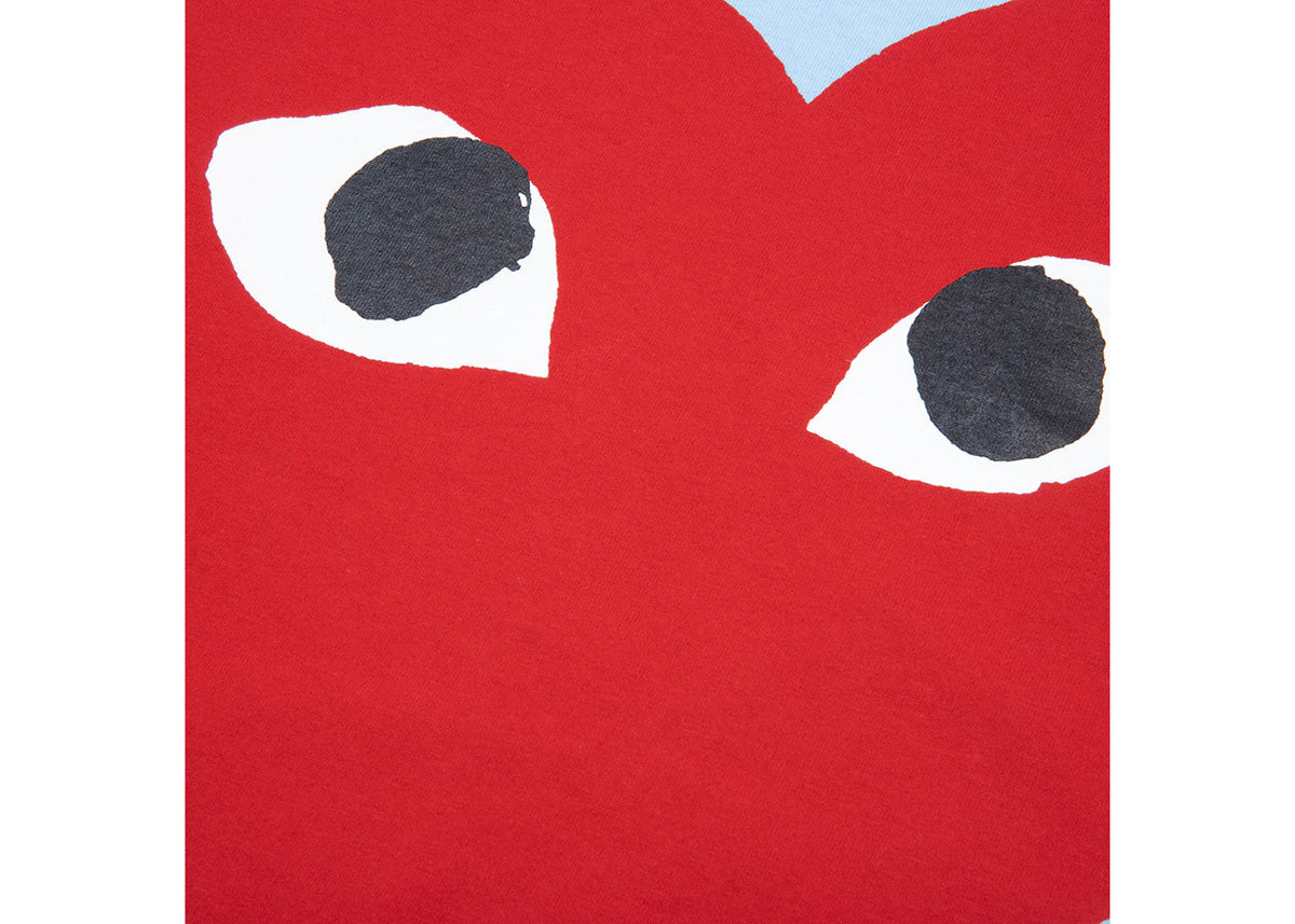 Comme des Garcons Play Pastelle Red Heart T-shirt Blue - vue secondaire B